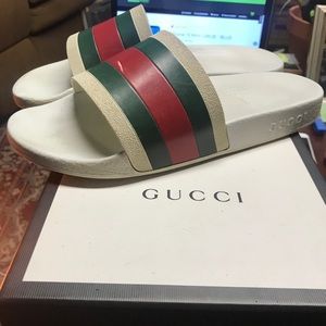 White Gucci Web Slides